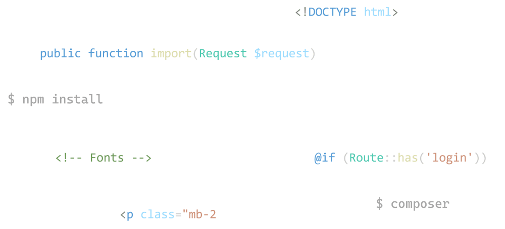 Fragmento visual de código como soporte del proceso de desarrollo